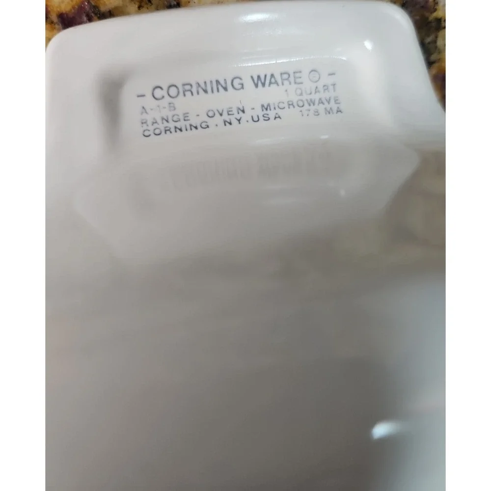 2 Corning‎ Ware Lechalote Casserole  1qt A-1-B Without Lid, P-43-B w/o Lid